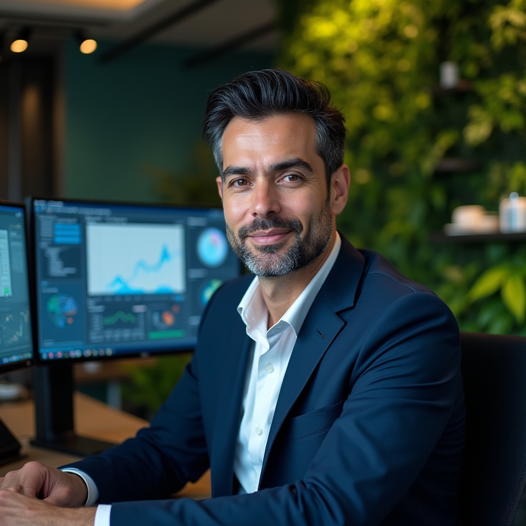 Carlos Vega, Data Architect at Movlixe, professional man in business formal wear